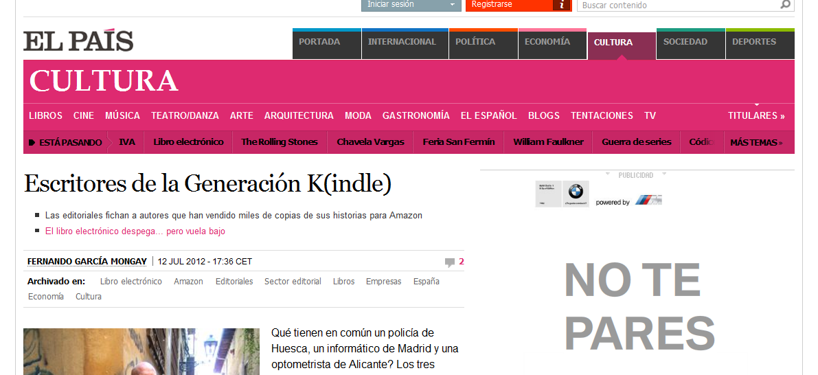Artículo El País 2012